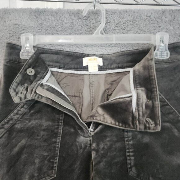 Maeve Anthropologie Womens Pants Size 8 Flare Green Pockets Cotton Blend Velvet - Picture 11 of 14